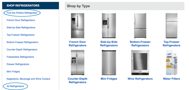 Appliance comparison