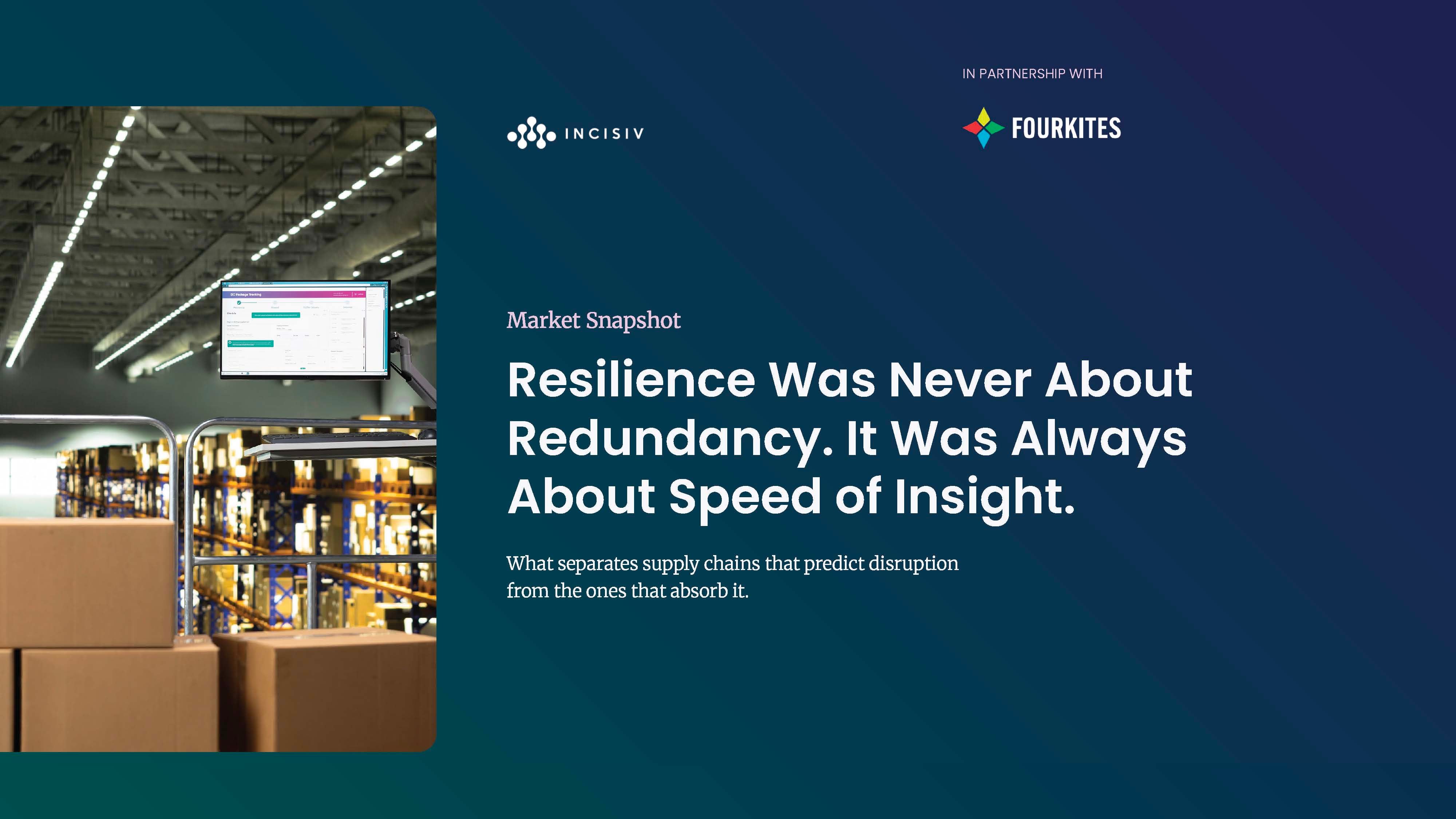Resilience Was Never About Redundancy. It Was Always About Speed of Insight